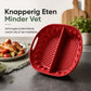 Herbruikbaar siliconen voering met vakverdeling voor airfryer
