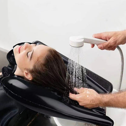 🛁 50% KORTING! ✨ Draagbare opblaasbare wasbak – voor ouderen, mensen met een beperking en bedlegerige patiënten om zich gemakkelijk de haren te wassen