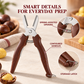 🌰 50% korting! Kastanjeschaar met vingerbeschermers & pellepel – dubbelzijdig, veilig & moeiteloos pellen. Van harde schil naar bereidingsklaar in seconden! ✨🔪