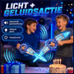 🥳2026 HOT SALE🥳💞50K+ VERKOCHT! ⚔️✨ 50% KORTING! Oplaadbaar Dubbelbladig Lichtgevend Zwaard – 360° draaien, uitschuifbaar, 24 lichtstanden, bewegingsgeluiden, USB-C. Een episch cadeau voor kinderen vanaf 6 jaar! 🎁💪