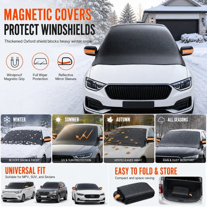 🚗 50% korting! Slimme voorruitbeschermhoes – beschermt tegen sneeuw, ijs, zon & UV. 6 magneten, universeel 210×125 cm & eenvoudig te installeren! ✨❄️