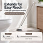 🔥FLASH SALE🔥 Telescopische Kierreiniger – L-vormige Borstelkop, Schuine Haren – RVS Steel 38,5–115 cm – Voor Toilet, Gootsteen, Badkuip & Plinten – Zonder Bukken! 🧹✨