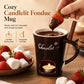🍪Hete Aanbieding 50% KORTING☕Keramische Fondue Mok voor Chocolade en Kaas met Vork
