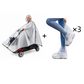🌧️ 60% KORTING – Waterdichte Regenhoes voor Scootmobiel | Extra Lang Model met Transparant Dashboardvenster