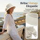👒 TIJDELIJKE AANBIEDING: 50% KORTING! ✨ Dames zonnehoed met strik en brede rand – opvouwbaar, 360° zonbescherming 🎀